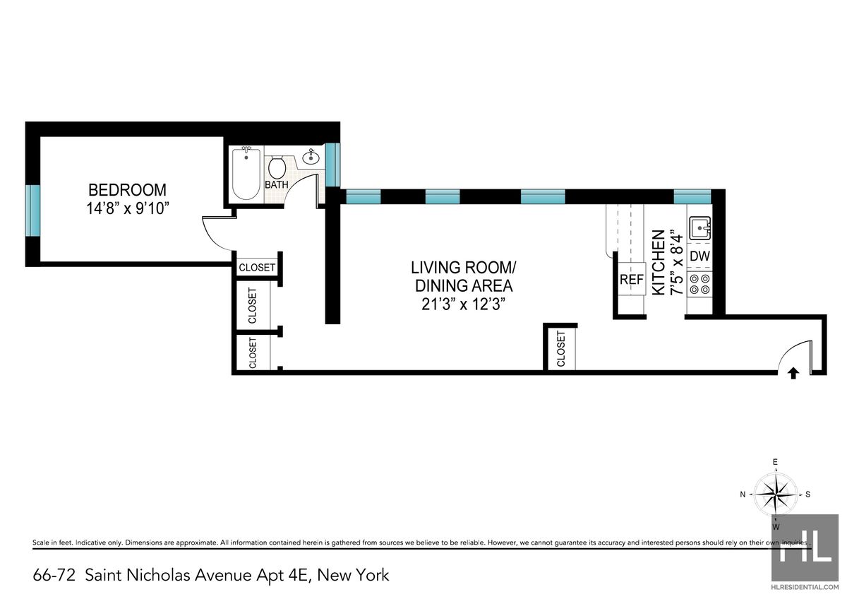 66-72 Saint Nicholas Avenue 4E West Harlem New York NY 10026